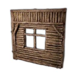 Hut Wall With Window