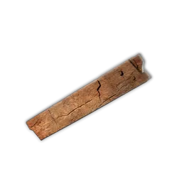 Short Wooden Beam 34°