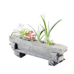 Small Stone Window Flowerpot