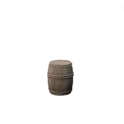 Small Wooden Barrel