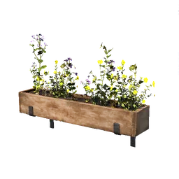 Wooden Window Flowerpot