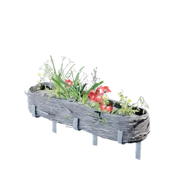 Small Wicker Window Flowerpot